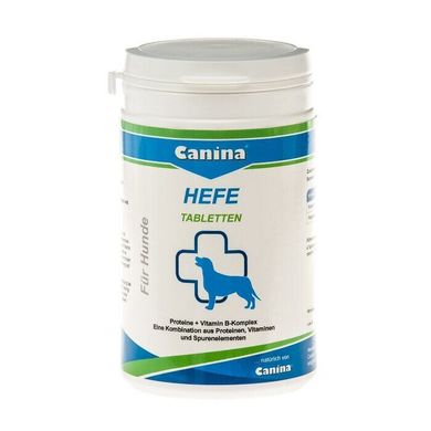 Дрожжевые таблетки с энзимами и ферментами для собак Canina «Hefe» 310 таблеток, 250 г (для пищеварения) 130009 Canina фото