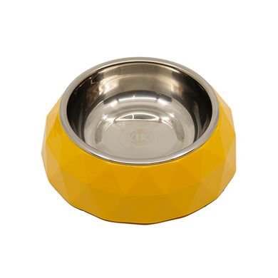 Миска для домашних животных KIKA Diamond, yellow, size M SDML991052MG фото