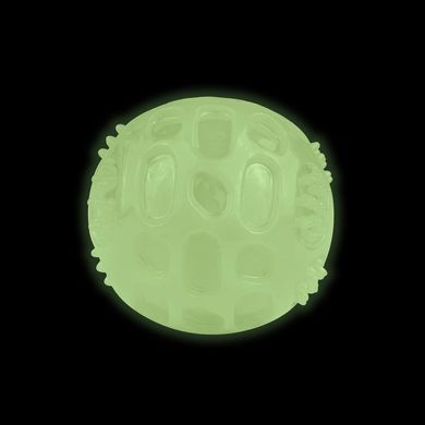 Игрушка для собак BronzeDog GLOW светонакопительная Мячик 7,5 см YT96383 фото