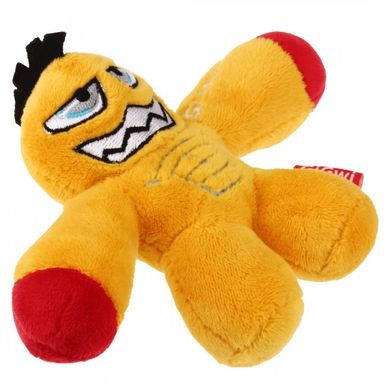 Іграшка для Собак Gigwi Gladiator Mini з пищалкою Плюш Жовтий 11 см Gigwi8286 фото