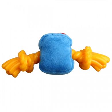 Игрушка для Собак Gigwi Monster Rope с Пищалкой и Прочным Резиновым Канатом Голубой 26 см Gigwi8032 фото