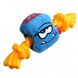 Іграшка для Собак Gigwi Monster Rope з пищалкою і Міцним Гумовим Канатом Блакитний 26 см Gigwi8032 фото 3