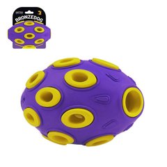 Игрушка для собак BronzeDog Jumble Airball 12 см фиолетово-желтый 145Y010/Т фото
