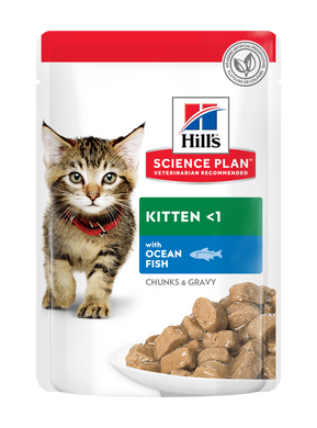 Вологий Корм для кошенят HILL’S SCIENCE PLAN Kitten з океанічною рибою 85 г Hills_604038 фото