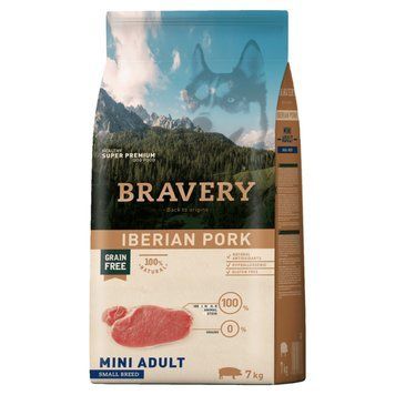 Сухий корм для собак дрібних порід BRAVERY Iberian Pork Mini Adult з іберійською свининою 04PE007000.0004.0060 фото