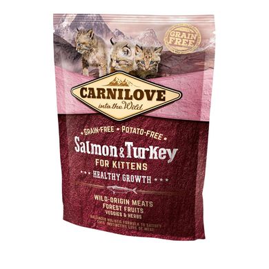 Сухой корм для котят Carnilove Cat Salmon & Turkey Kitten (лосось и индейка) 170190/2232 фото