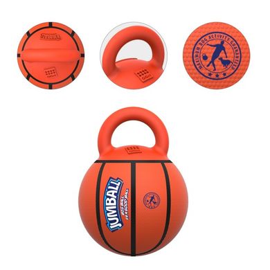 Іграшка для Собак Gigwi Jumball Баскетбольний М'яч c Гумовою Ручкою Помаранчевий Розмір XL Gigwi6338 фото
