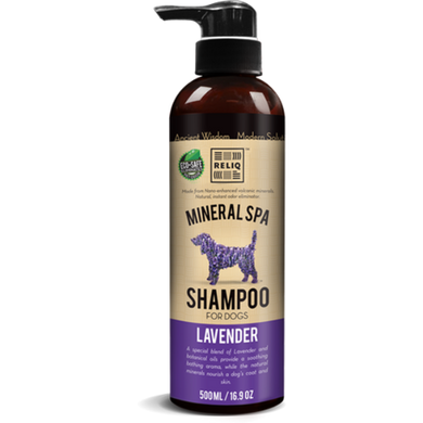 Мінерал-спа шампунь RELIQ Mineral Lavender Shampoo з ароматом лаванди для собак і котів S500-LAV фото