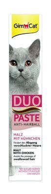 Паста для кошек с чувствительным пищеварением GimCat DUO PASTE Anti-hairboll malt with chicken мальт и курица, 50 г G-427201 фото