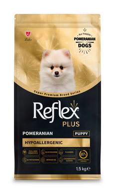 Повноцінний сухий корм Reflex Plus Hypoallergenic Puppy Pomeranian для цуценят породи померанський шпіц 1,5 кг RFX-601 фото