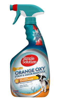 Средство с ароматом апельсина для удаления пятен и запахов Simple Solution ORANGE OXY CHARGED Stain & Odor Remover 82409 фото