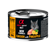 Консерва для кошек ALPHA SPIRIT Chicken with Pineapple с курицей и ананасами as310363 фото