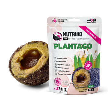 Функціональні ласощі для собак дрібних порід LK Baits Pet Nutrigo Plantago Mini з сиропом подорожника (&Oslash; 15 мм), 75 г 7777026 фото