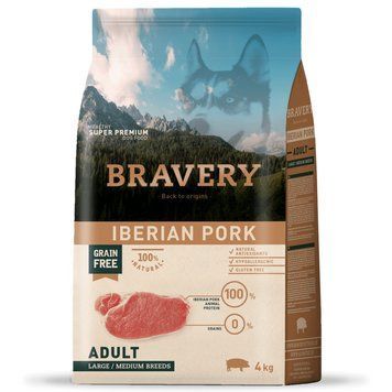 Сухий корм для собак середніх та великих порід BRAVERY Iberian Pork Large/Medium Adult з іберійською свининою 04PE004000.0021.0096 фото