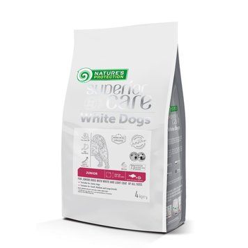 Сухий корм для юніорів усіх розмірів Nature's Protection Superior Care White Dogs White Fish Junior All Sizes з білою рибою NPSC47594 фото