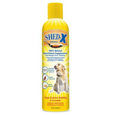 Добавка для шерсті собак проти линьки SynergyLabs Shed-X Dog, 245 мл 03804 фото