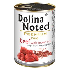 Консерва Dolina Noteci Premium Pure для собак аллергиков с говядиной и корич.рисом DN 400 (564) фото