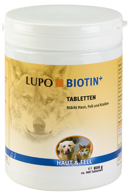 Пищевая добавка по уходу за кожей и шерстью LUPO Biotin+ Tabletten, 800 г, 900 шт. LM-D1146-900 фото