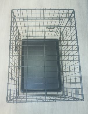 Металева клітка для собак з піддоном 617846-1 фото