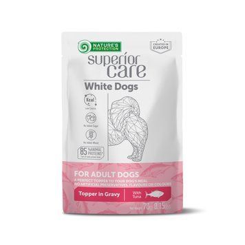 Додатковий вологий корм для собак з білим забарвленням Nature's Protection Superior Care White Dogs Adult Tuna з тунцем UNINPSC70010 фото