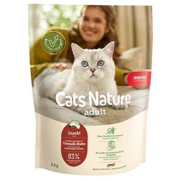 Сухой корм для взрослых кошек MERA Cats Nature Adult Insekt (Insekt) с насекомыми 4025877253300 фото