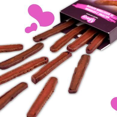 Ласощі для собак від 3-х місяців Mavsy Refined jerky LAMB BASTURMA WITH PURPLE SWEET POTATO бастурма з баранини та фіолетовим бататом LSRM08 фото