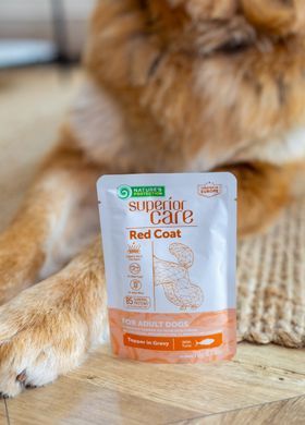 Додатковий вологий корм для собак з рудим забарвленням Nature's Protection Superior Care Red Coat Adult Tuna з тунцем UNINPSC70011 фото
