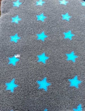 Килимок для собак Vetbed Anthracite & Blue Stars, 80х100 см VB-011 фото
