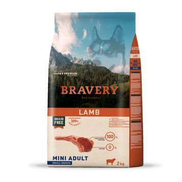 Сухий корм для собак дрібних порід BRAVERY Lamb Mini Adult з ягнятком 04PE002000.0008.0192 фото