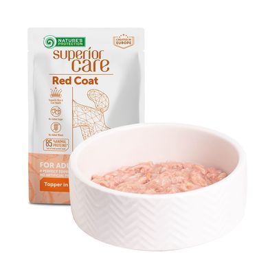 Додатковий вологий корм для собак з рудим забарвленням Nature's Protection Superior Care Red Coat Adult Tuna з тунцем UNINPSC70011 фото