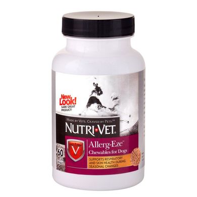 Жевательные таблетки Nutri-Vet Allerg-Eze при аллергии, 60 шт. 93341 фото