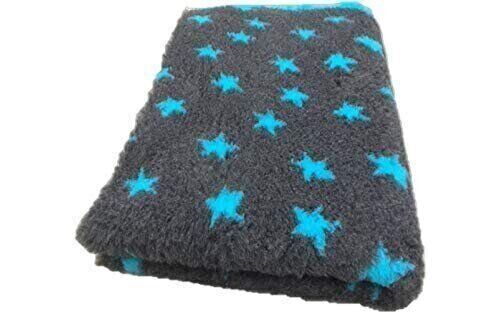 Коврик для собак Vetbed Anthracite & Blue Stars, 80х100 см VB-011 фото