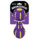 Игрушка для собак BronzeDog Jumble Звуковая гантель 17,5 см фиолетово-желтая 145Y003/Т фото 2