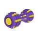 Игрушка для собак BronzeDog Jumble Звуковая гантель 17,5 см фиолетово-желтая 145Y003/Т фото 5