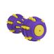 Игрушка для собак BronzeDog Jumble Звуковая гантель 17,5 см фиолетово-желтая 145Y003/Т фото 6