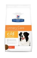 Сухой лечебный корм для собак Hill's Prescription diet c/d Multicare Urinary Care с курицей, цена | Фото