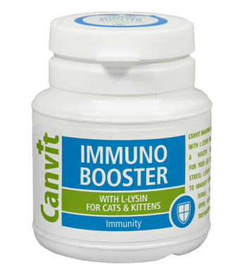 Кормовая добавка Canvit Immuno Booster для поддержания иммунитета с L-лизином и куркумином для кошек и котят 89063 фото