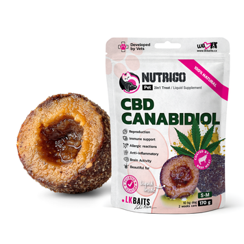 Функціональні ласощі для собак середніх порід LK Baits Pet Nutrigo CBD S-M з конопляною олією (&Oslash; 20 мм), 170 г 7777032 фото