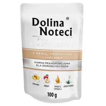 Пауч Dolina Noteci Premium для собак маленьких порід з гускою, картоплею та яблуком DN 100 (885) фото