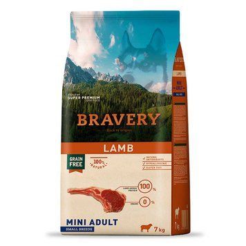 Сухий корм для собак дрібних порід BRAVERY Lamb Mini Adult з ягнятком 04PE007000.0005.0060 фото