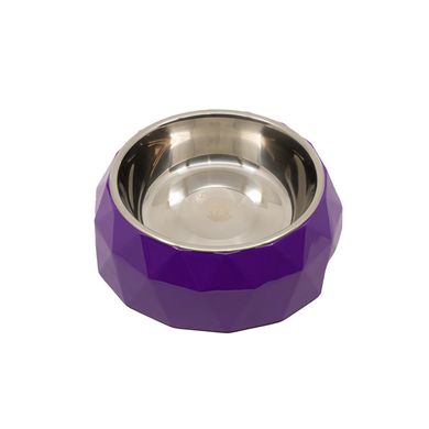 Миска для домашніх тварин KIKA Diamond, purple, size L SDML991053LV фото