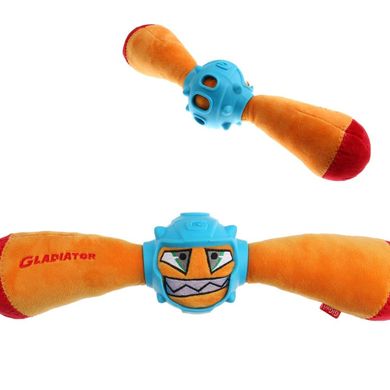 Іграшка для Собак Gigwi Gladiator в гумовому шоломі з пищалкою 41 см Gigwi8042 фото