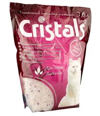 Cілікагелевий наповнювач для котячого туалету Cristals Fresh з ароматом лаванди 507016 фото