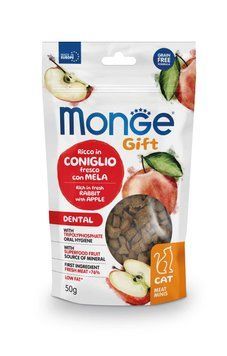 Лакомство для кошек Monge Gift Cat Dental кролик с яблоком Monge_70085144 фото