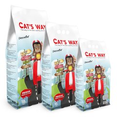Бентонітовий наповнювач CAT'S WAY натуральний без запаху (білі гранули), ціна | Фото