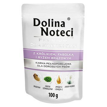 Пауч Dolina Noteci Premium для собак маленьких порід з кроликом, квасолею та корич. рисом DN 100 (892) фото
