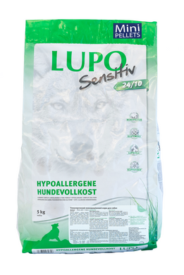 Гипоаллергенный сухой корм для активных собак мини пород Lupo Sensitiv 24/10 mini pellets LF-D1127 фото
