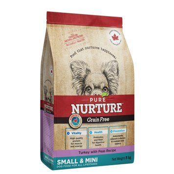 Беззерновой сухой корм для собак малых и мини-род PureNurture GrainFree Small & Mini Adult с индейкой и горохом PN_3027 фото
