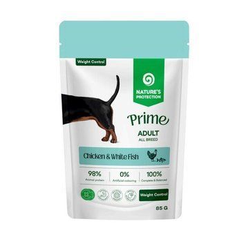 Вологий корм для собак для контролю ваги Nature's Protection Prime Weight Control Adult Dogs Chicken and White Fish з куркою і білою рибою NPPR47924 фото