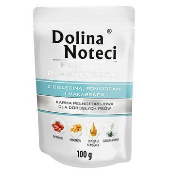 Пауч Dolina Noteci Premium для собак маленьких порід з телятиною, помідорами та локшиною DN 100 (878) фото